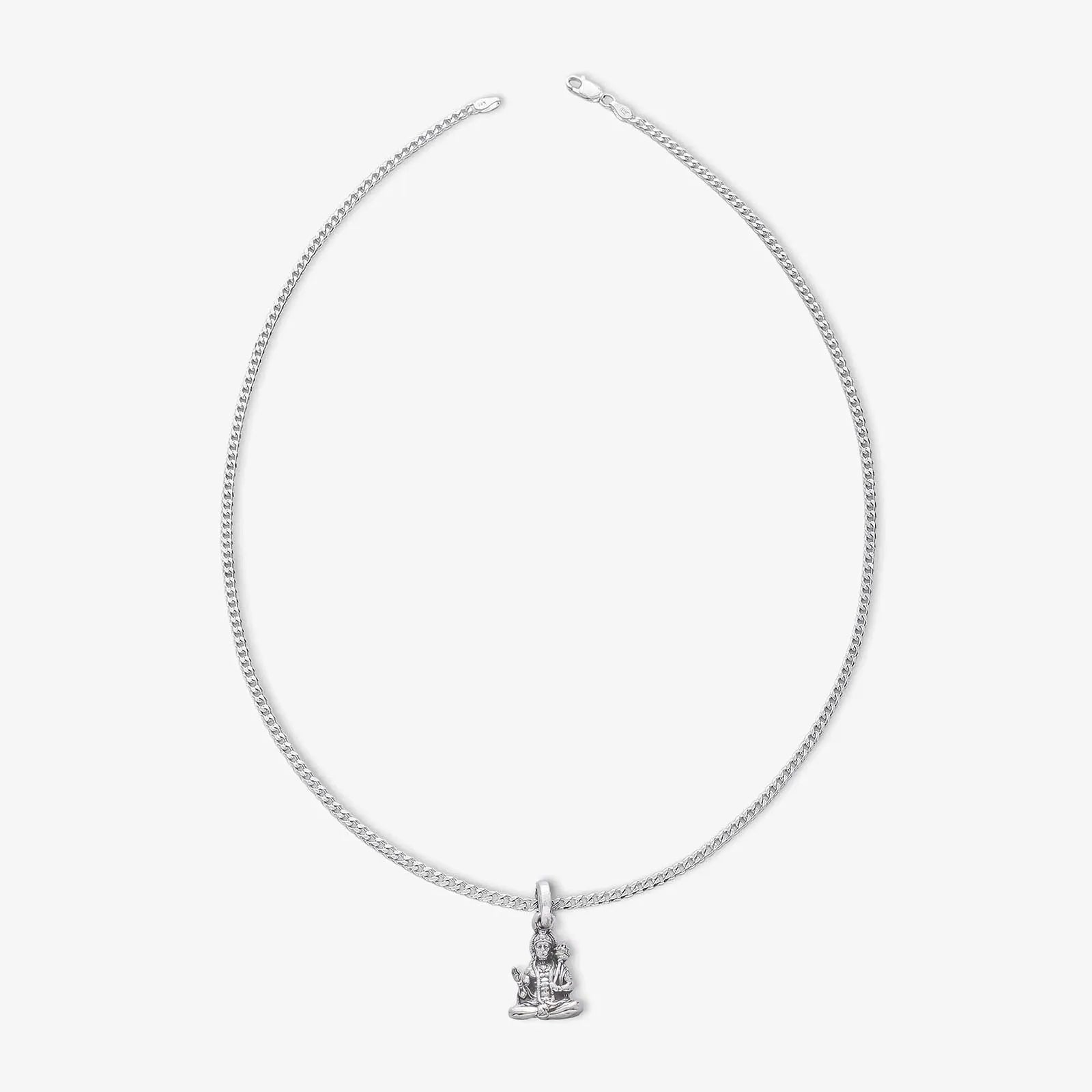 Oxidized Hanuman ji Silver Pendant - Tweov Jewels