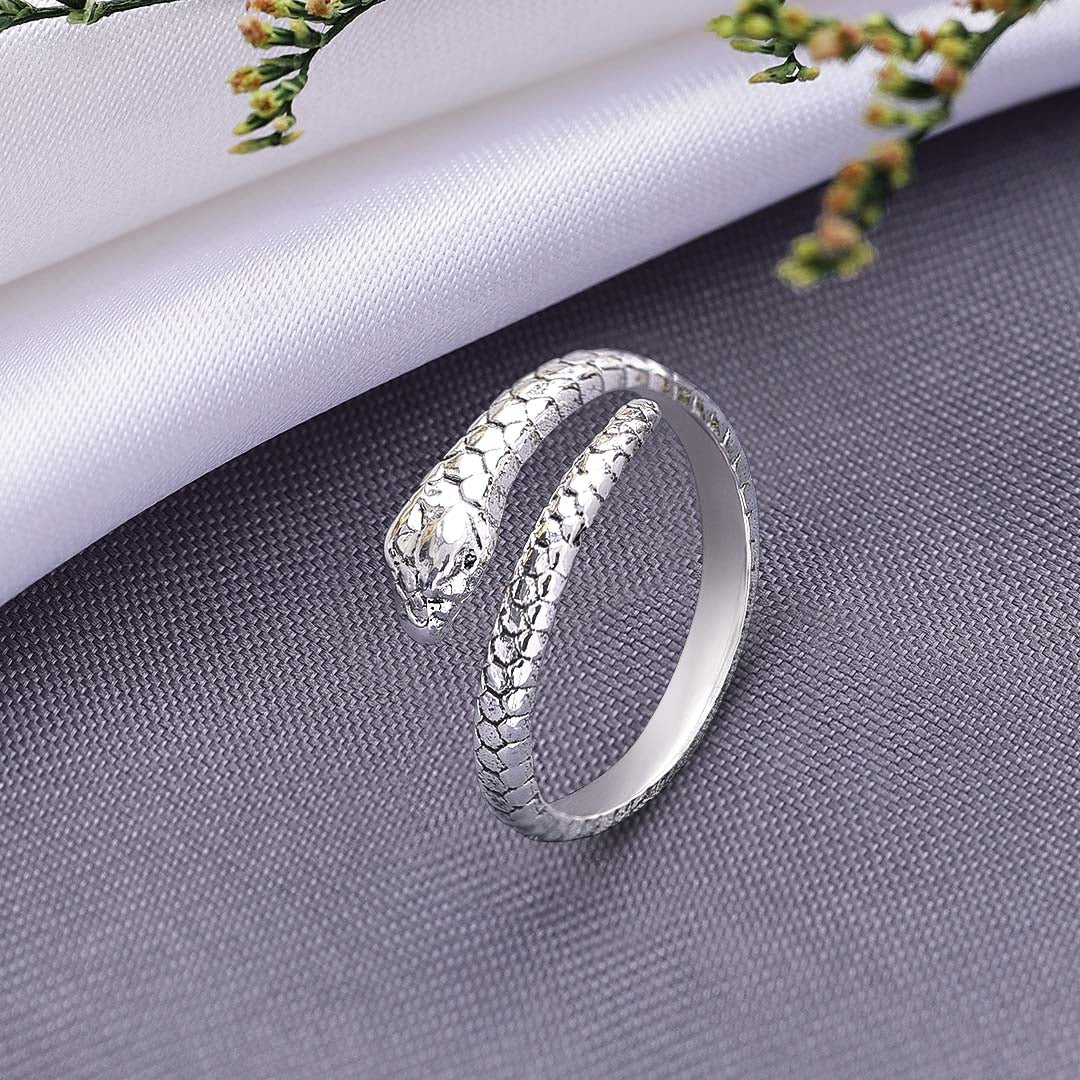 Pure 925 Silver Ring - Ancient Snaky Adjustable Fit - Tweov Jewels