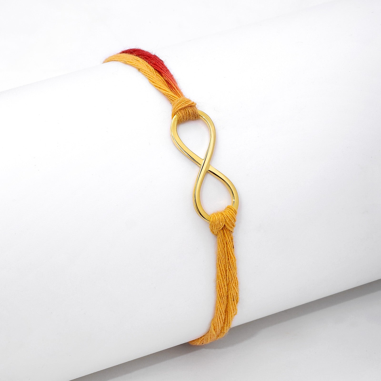 Pure 925 Gold plated Silver Rakhi - Representing Infinite Love For Siblings - Tweov Jewels