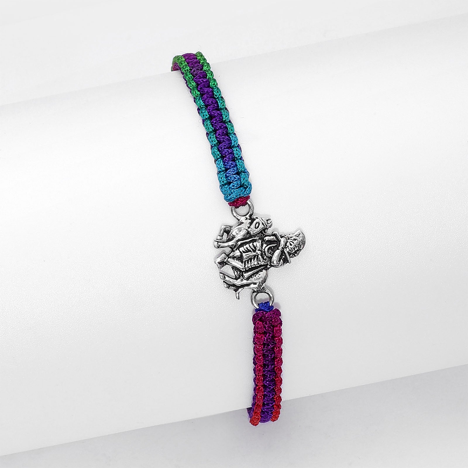 Lord Krishna Ji Silver Rakhi for Brother - Tweov Jewels