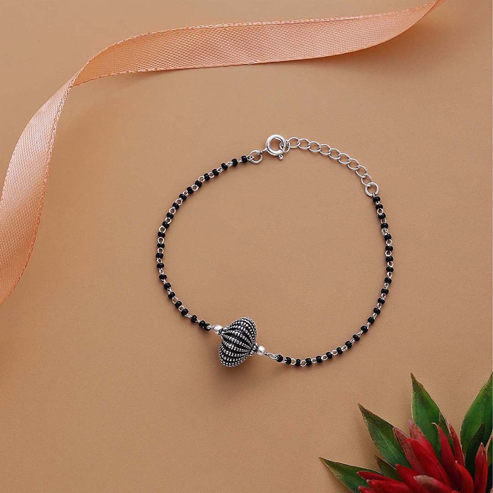 Oxidized Charm Bracelet for Women – 925 Sterling Silver Oxidized Finish - Tweov Jewels