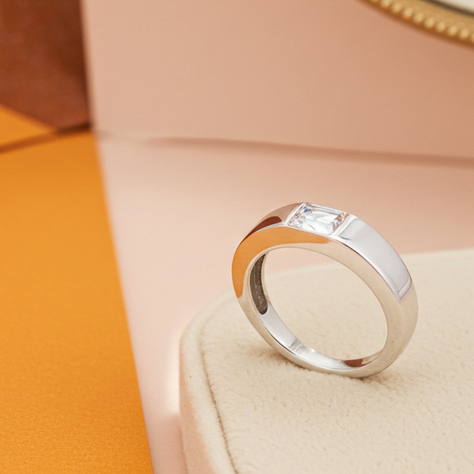 925 sterling silver white stone ring - Tweov Jewels