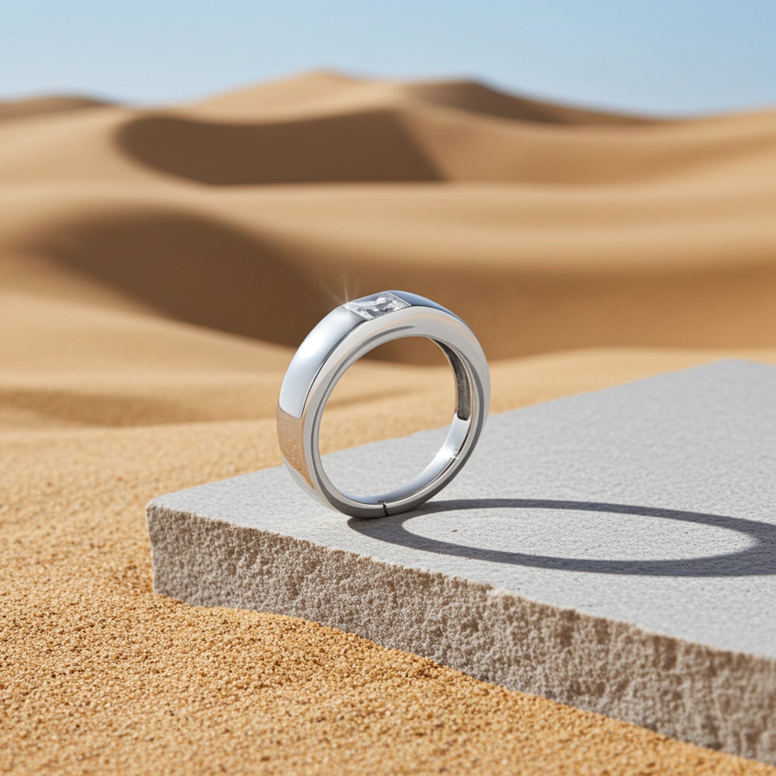 925 sterling silver white stone ring - Tweov Jewels