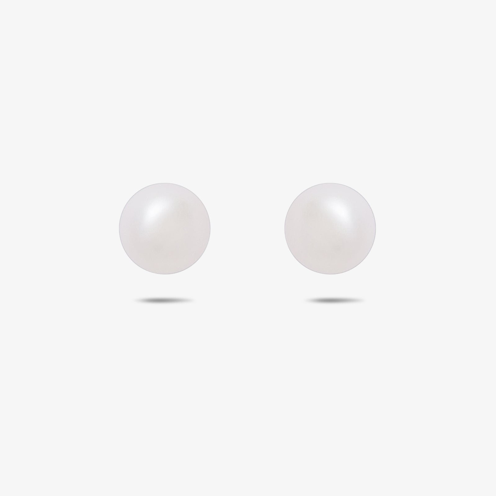 Pure Silver Earrings - Simplistic Daily Wear Pearl Stud - Tweov Jewels