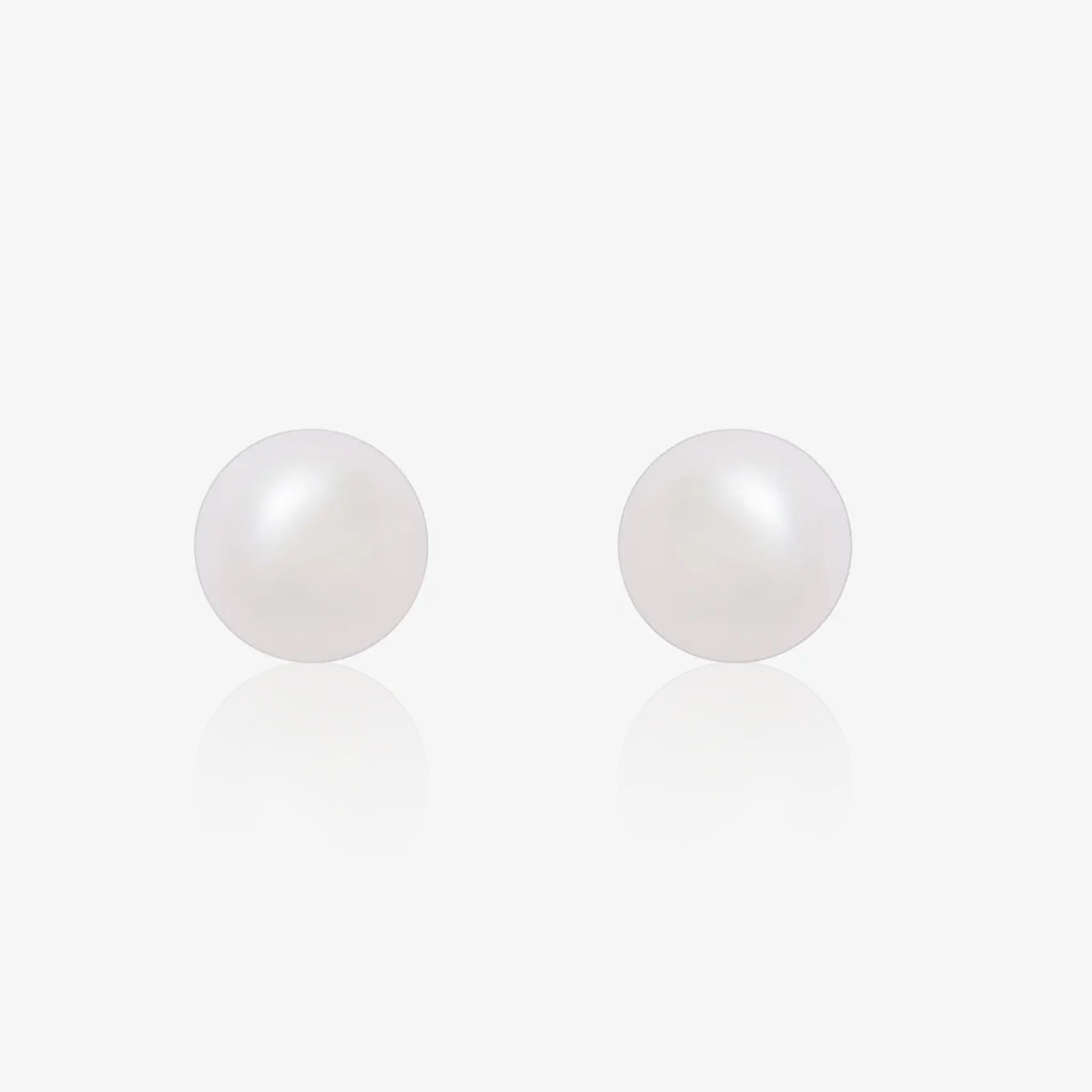Pure Silver Earrings - Simplistic Daily Wear Pearl Stud