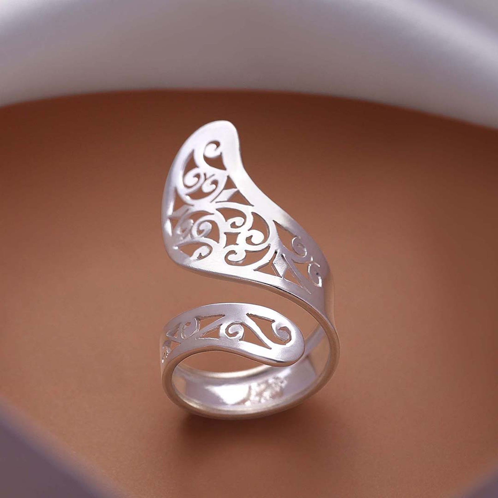 Stylish Open Style Silver Ring for Women