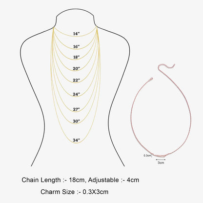 Rose Gold Plated Double Bar Silver Necklace