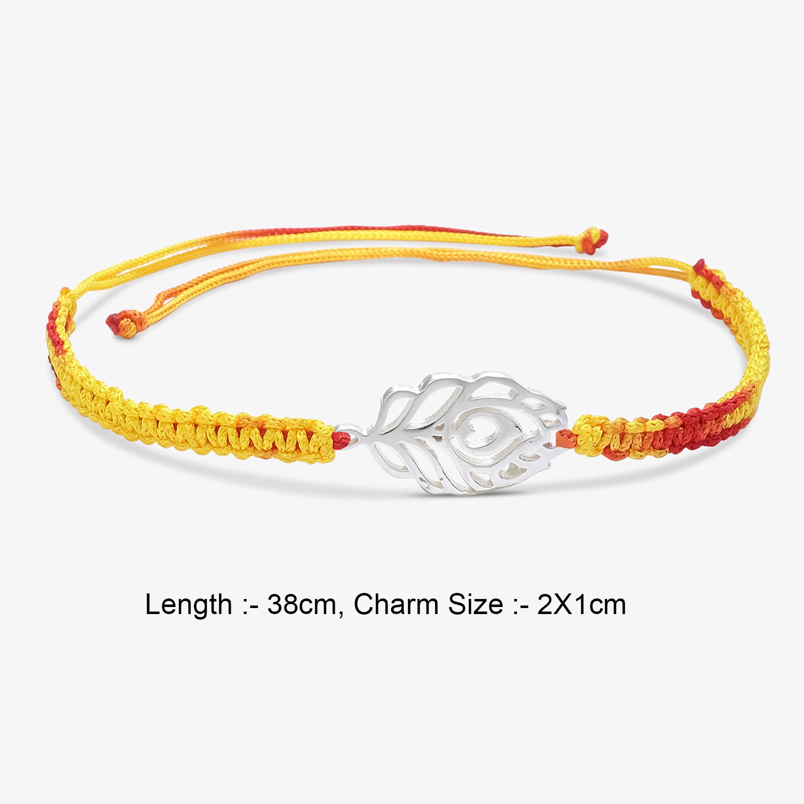 Morpankh Silver Rakhi for Brother - Tweov Jewels