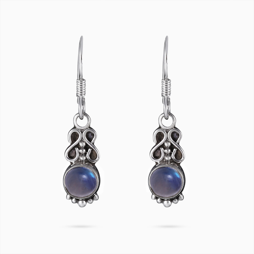 Pure Silver Earring - Moonlit Magic Moonstone - Tweov Jewels