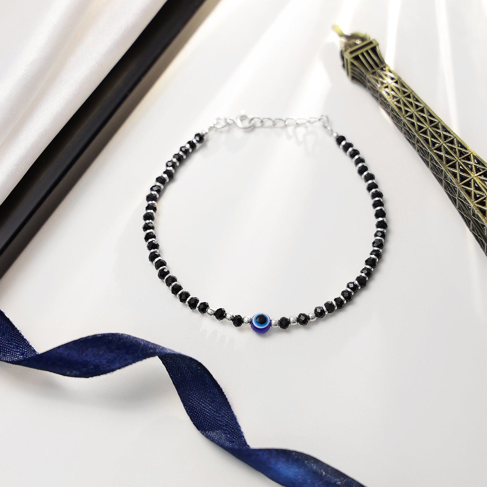 Evil Eye Crystal Bracelet for Women – 925 Sterling Silver - Tweov Jewels