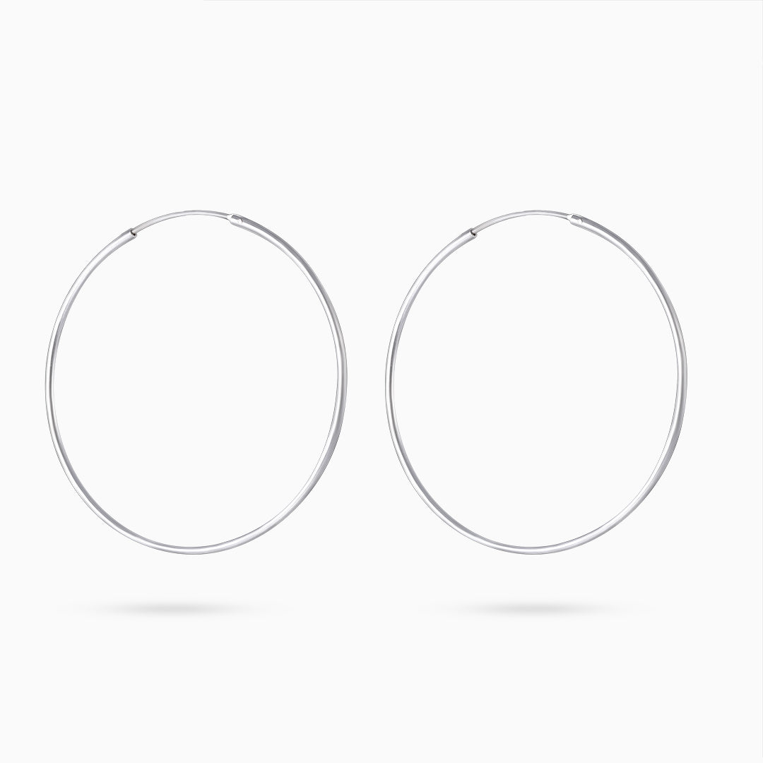 Pure Silver Earring - Dreamy Reverie Hoop - Tweov Jewels