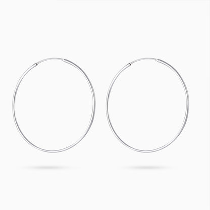 Pure Silver Earring - Dreamy Reverie Hoop - Tweov Jewels