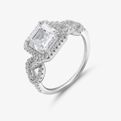 Stylish Infinity Design Silver Ring