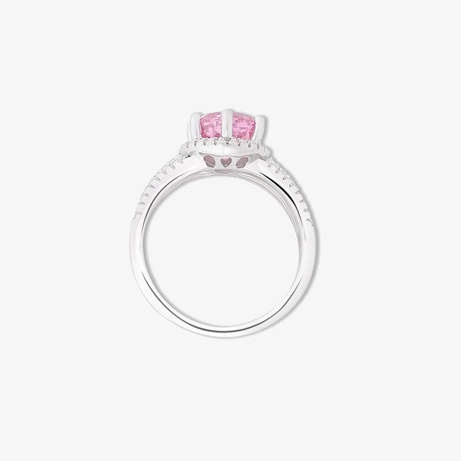 Pink Sapphire Silver Ring for Women - Tweov Jewels