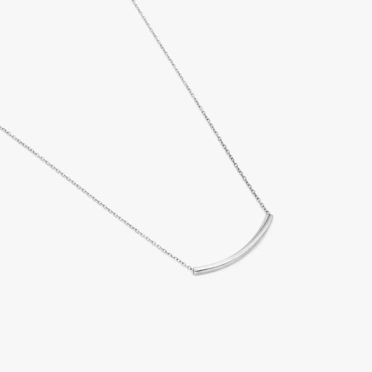 Single String With Silver Finish Necklace - Tweov Jewels