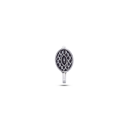 Pure Silver Nose Ring - Celestial Twirl with Eternal Beauty - Tweov Jewels