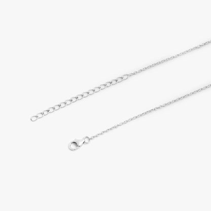 CZ Layered Swing Silver Necklace - Tweov Jewels