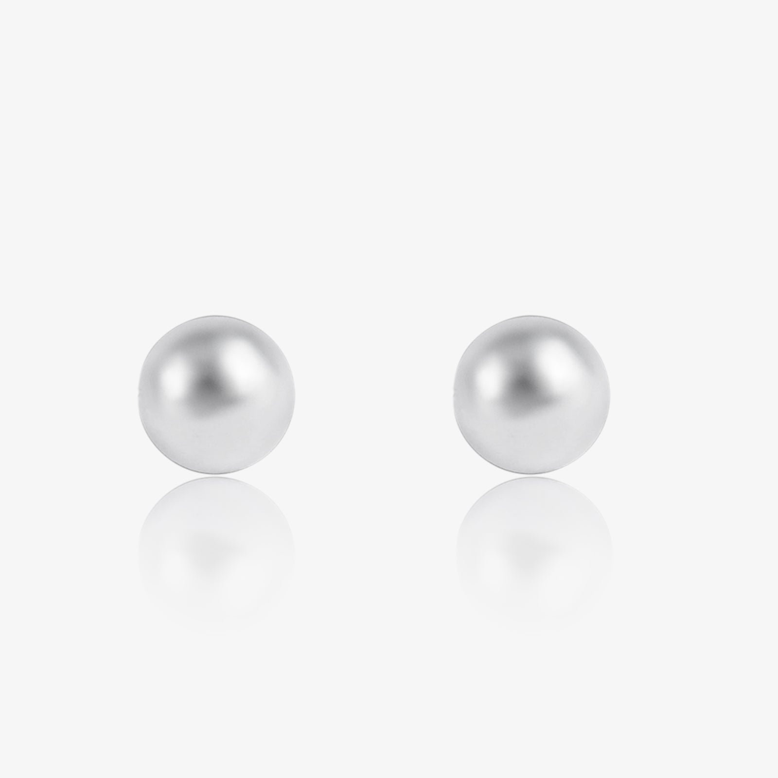 Minimal Silver Ball Stud Earrings - Tweov Jewels