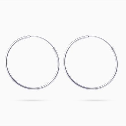 Pure 925 Silver Earrings - Flat Round Model - Tweov Jewels