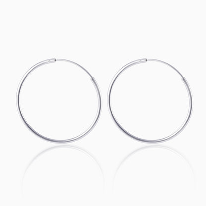 Women's Chic Silver Hoop Earrings - Tweov Jewels