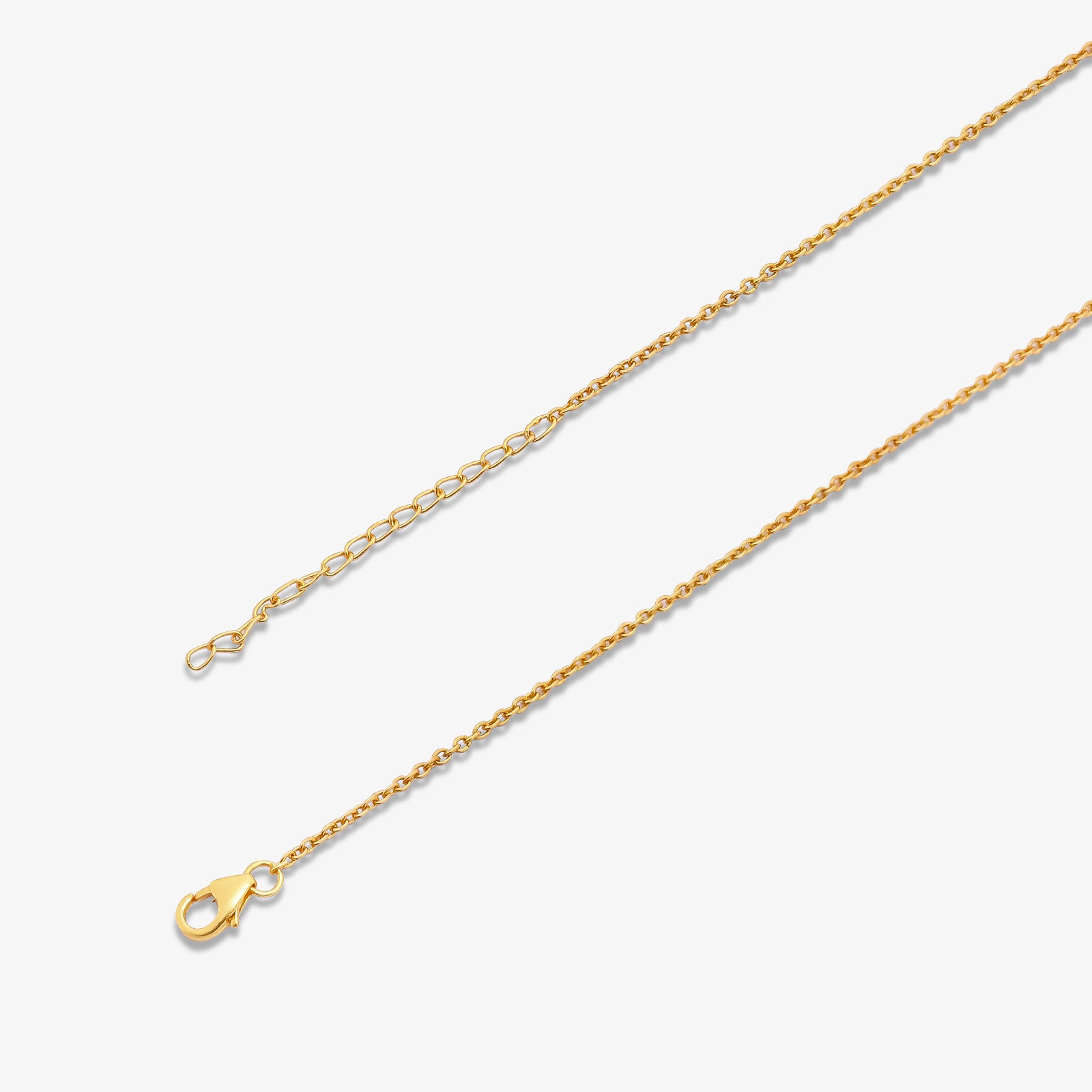 Gold Plated Open Crown Shape Silver Necklace - Tweov Jewels
