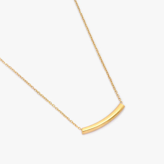 Pure 925 Silver Necklace - Elegant Gold Plated String Chain - Tweov Jewels