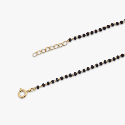 Gold Plated Drop Cut Silver Mangalsutra