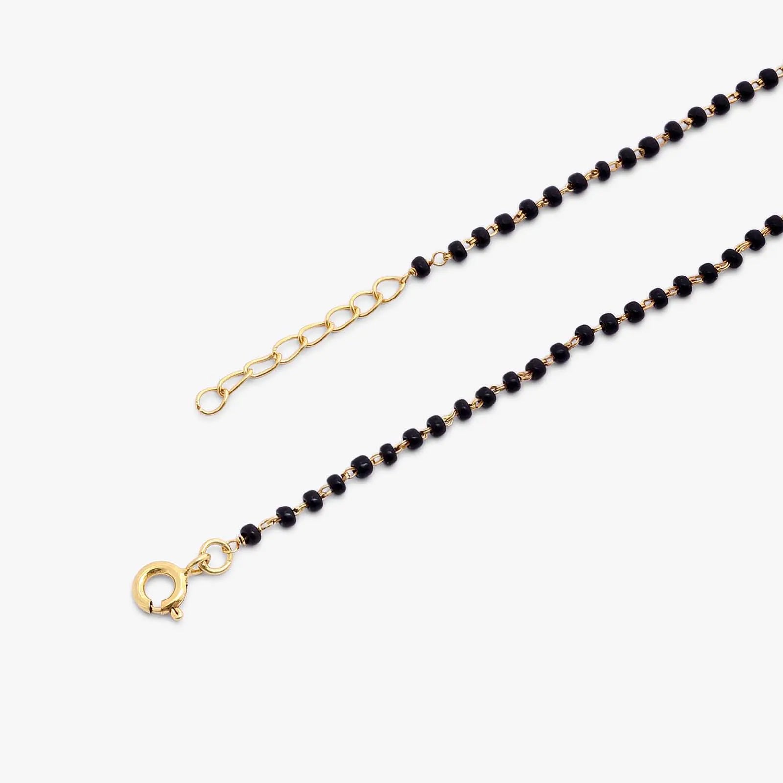 Silver Round Solitaire CZ Mangalsutra