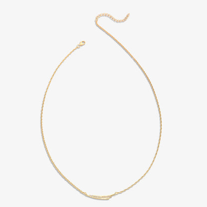 Gold Plated Double Bar Silver Necklace - Tweov Jewels