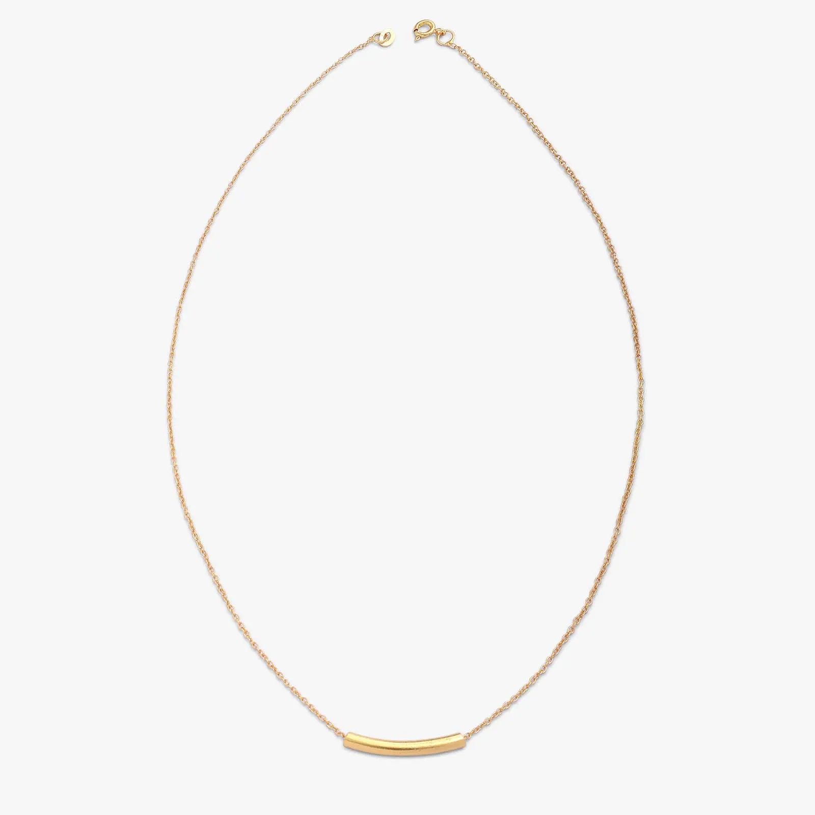 Pure 925 Silver Necklace - Elegant Gold Plated String Chain - Tweov Jewels