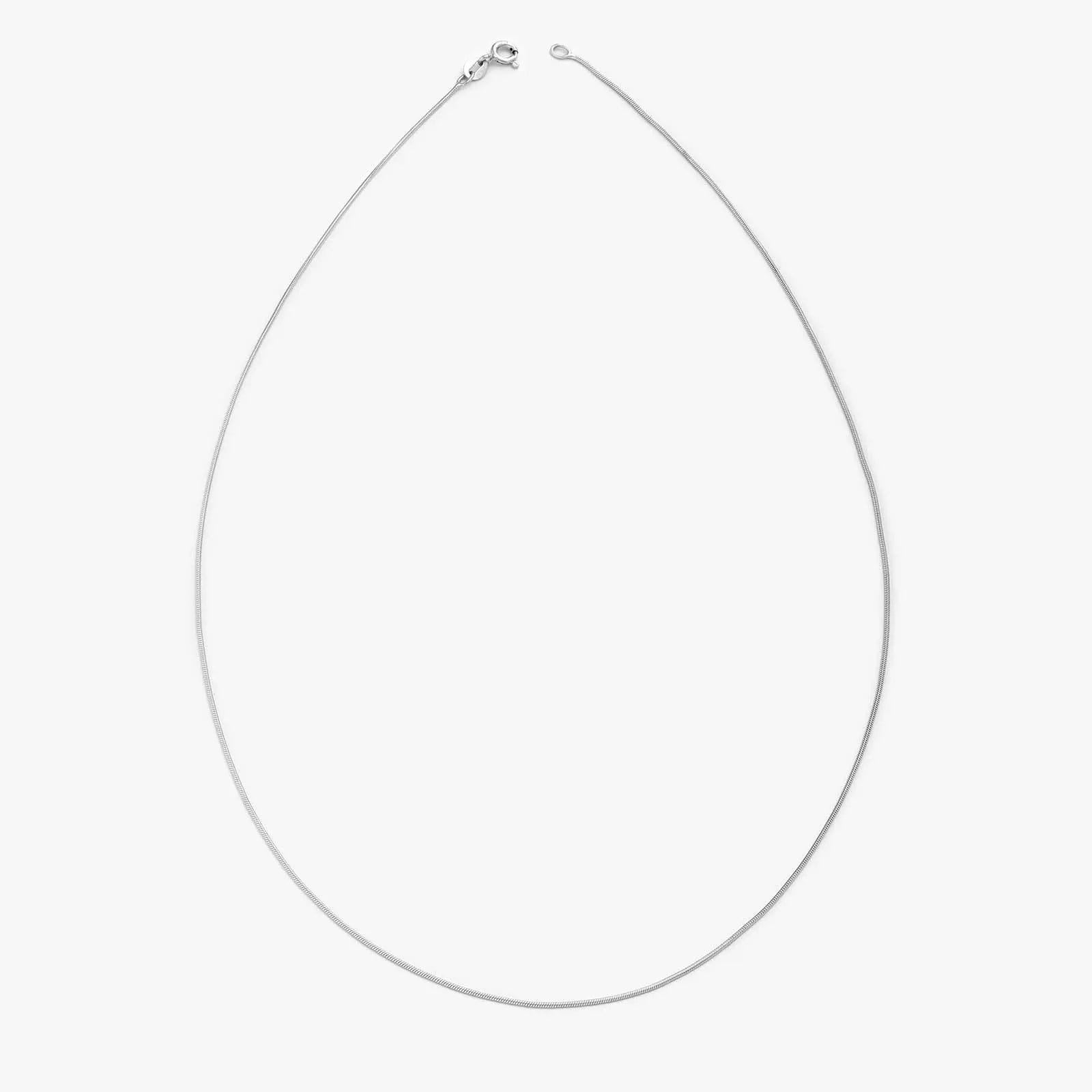 Snake Chain Necklace For Men – 925 Sterling Silver Rhodium Plated