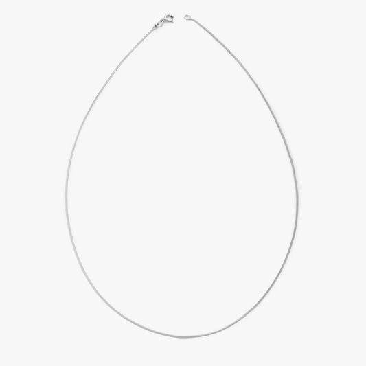 Snake Chain Necklace For Men – 925 Sterling Silver Rhodium Plated
