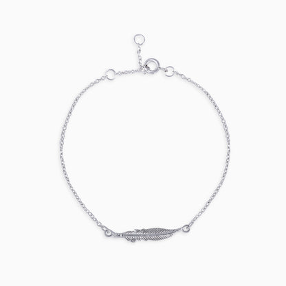 Pure 925 Sterling Silver Feather Bracelet for Women - Tweov Jewels