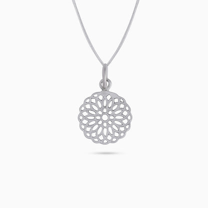 Floral Mandala Pendant 925 Sterling Silver - Tweov Jewels