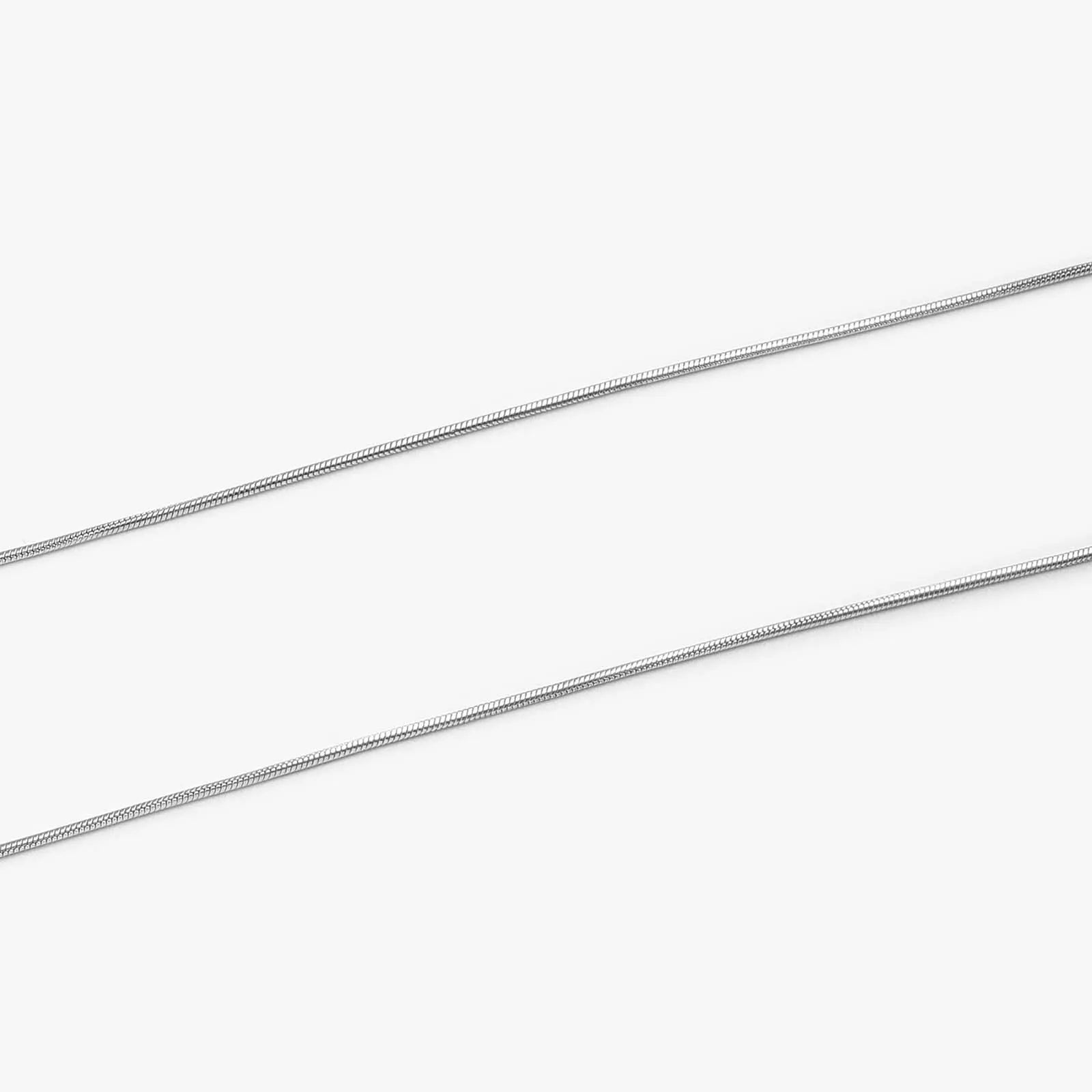 Snake Chain Necklace For Men – 925 Sterling Silver Rhodium Plated
