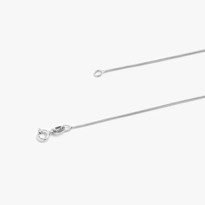 Snake Chain Necklace For Men – 925 Sterling Silver Rhodium Plated