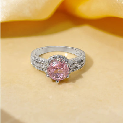 Pink Sapphire Silver Ring for Women - Tweov Jewels