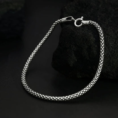 Handcrafted Silver Chain Bracelet - Tweov Jewels