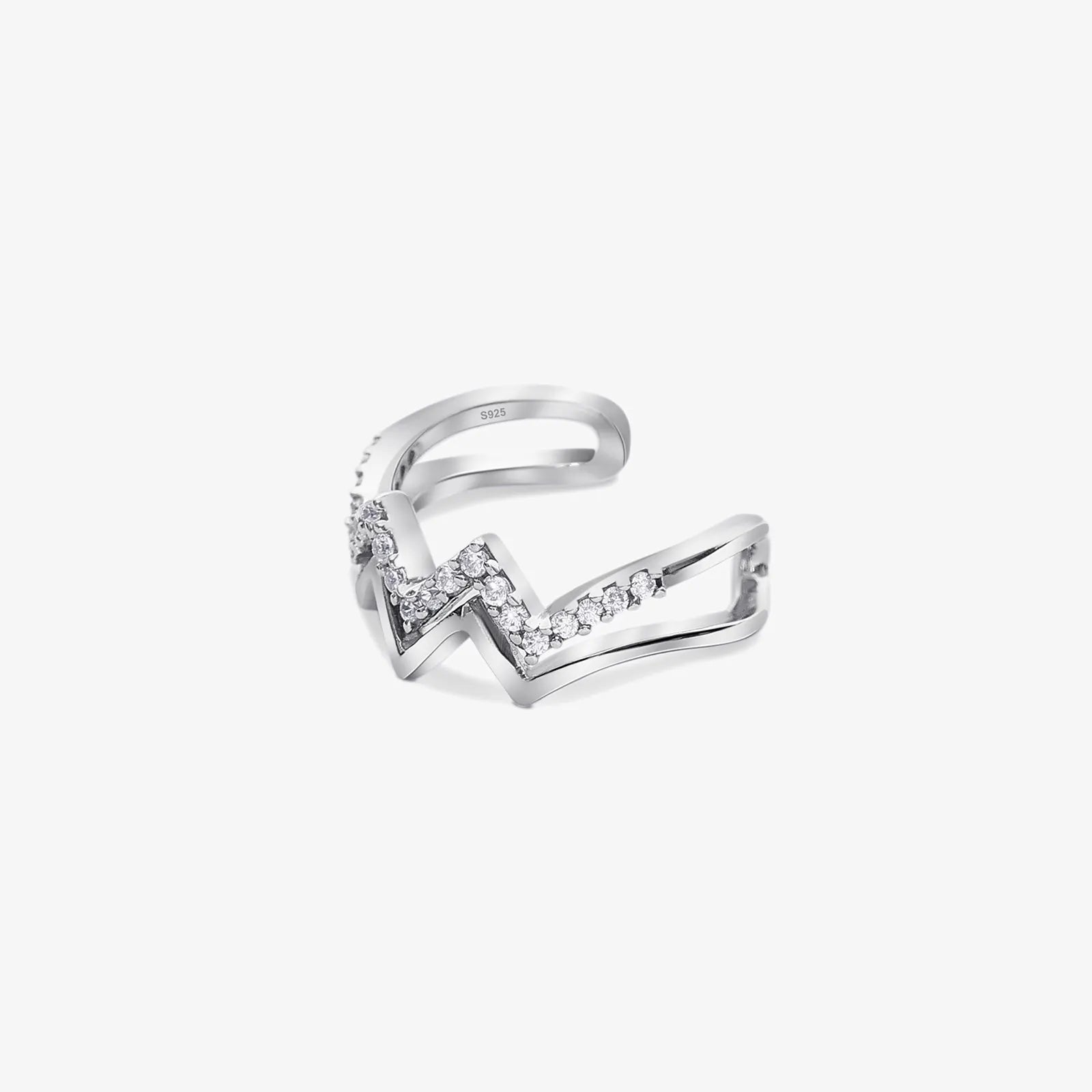 Silver Wave Ring for Women - Tweov Jewels