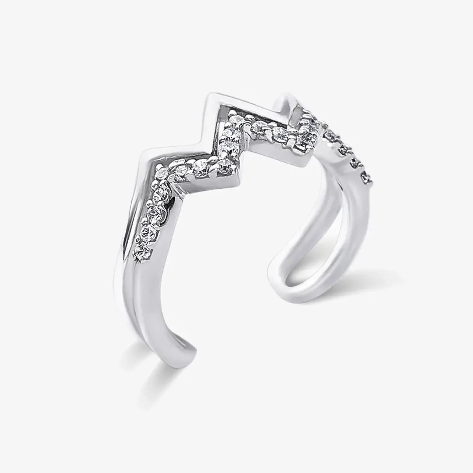 Silver Wave Ring for Women - Tweov Jewels
