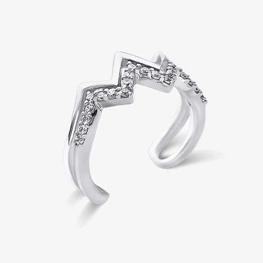 Silver Wave Ring for Women - Tweov Jewels