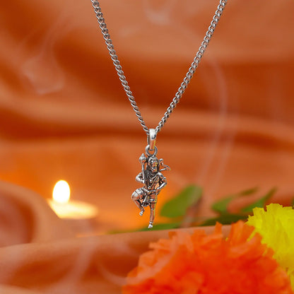 Pure Silver Hanuman Pendant Chain - Tweov Jewels