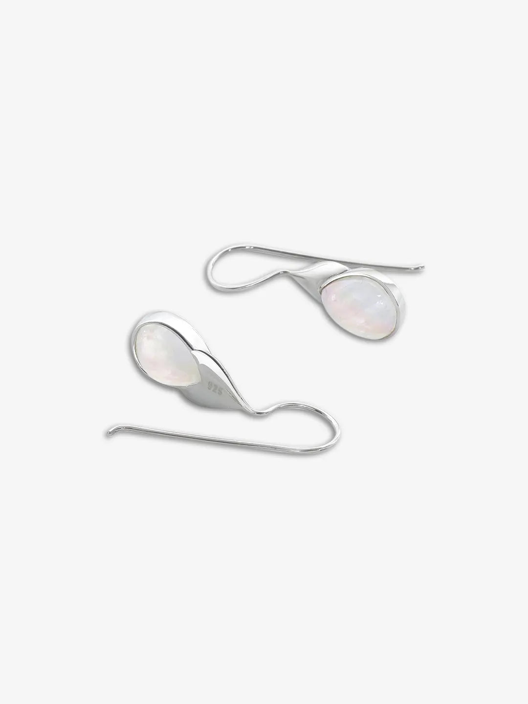 Drop Leaf Silver Earrings - Tweov Jewels