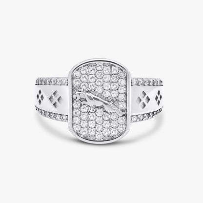 Silver Jaguar Mens Ring - Tweov Jewels