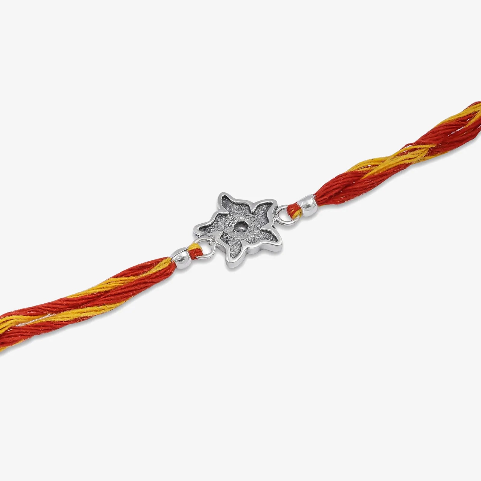 Star Design Silver Rakhi for Brother - Tweov Jewels