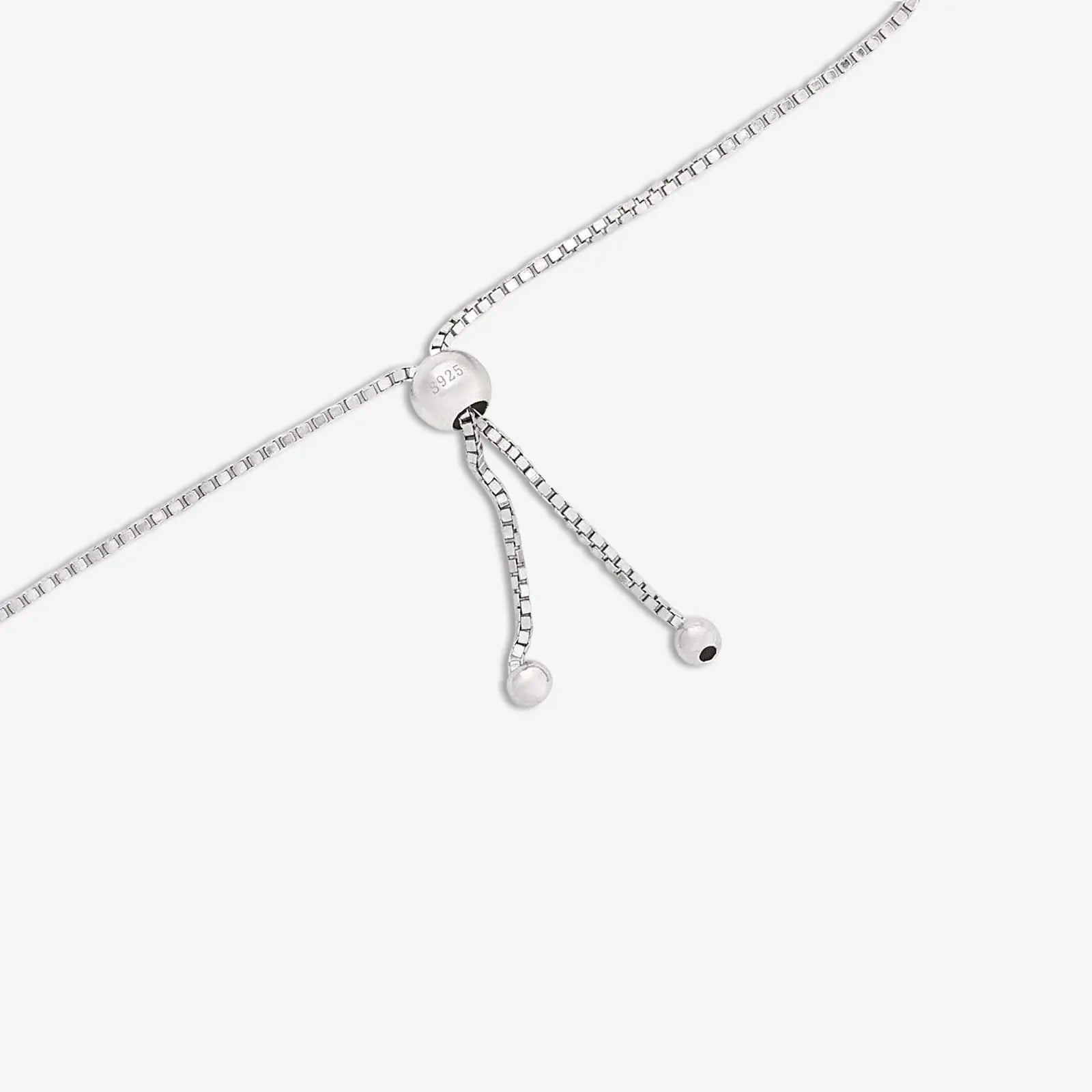 White Triple Zircon Silver Chain Bracelet - Tweov Jewels