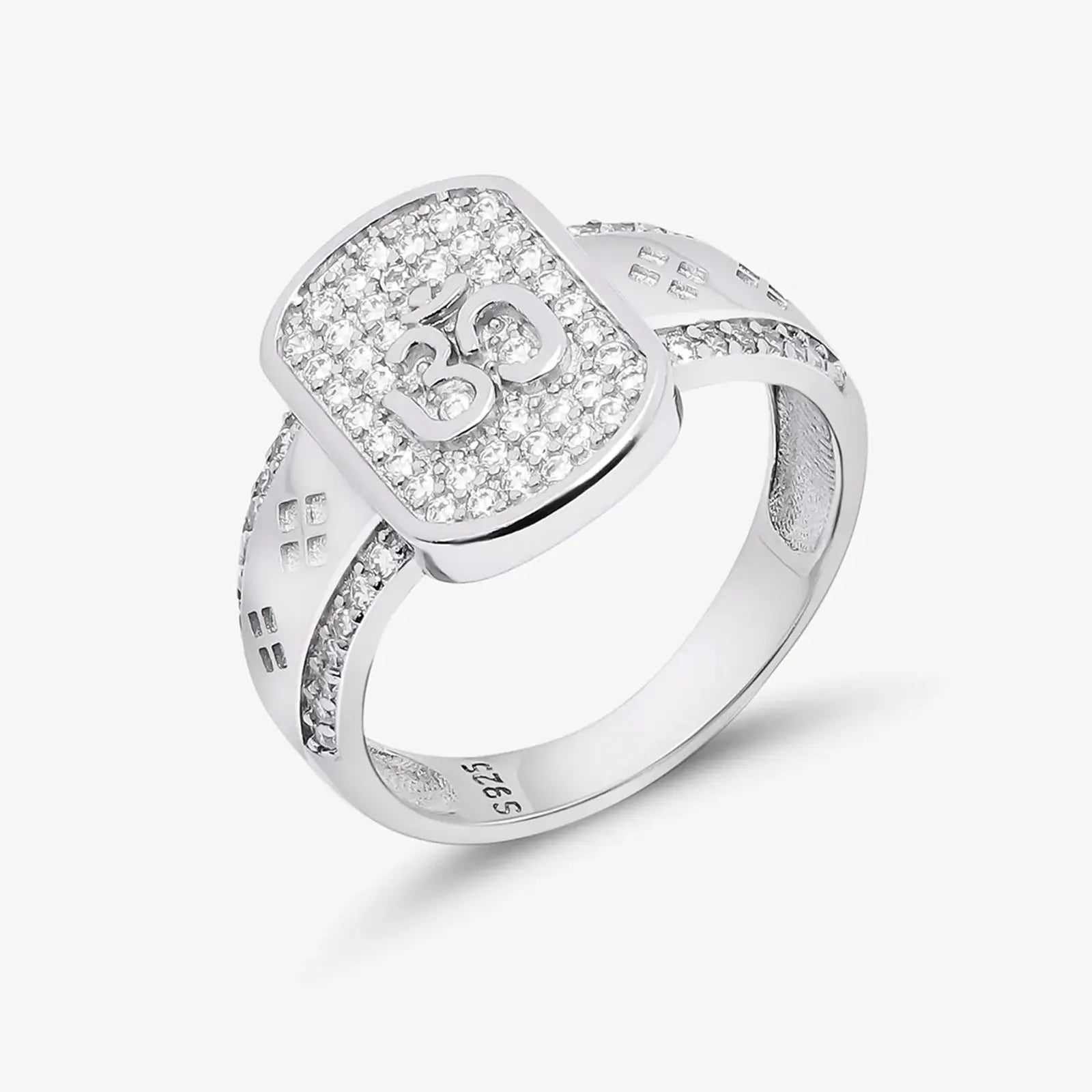 Silver Classic Om Men's Ring - Tweov Jewels