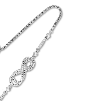 925 Sterling Silver Infinity Bracelet for Women - Tweov Jewels