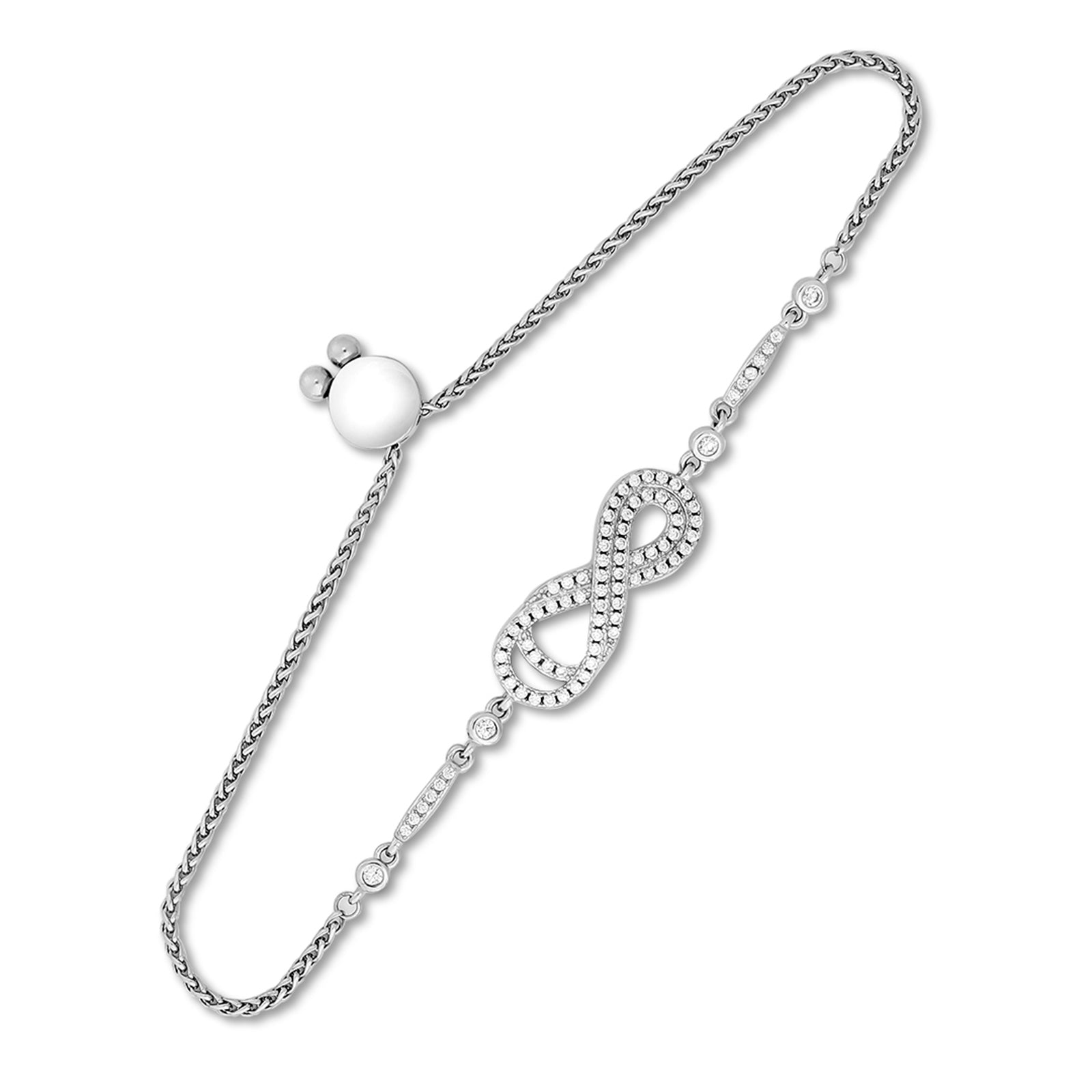 925 Sterling Silver Infinity Bracelet for Women - Tweov Jewels