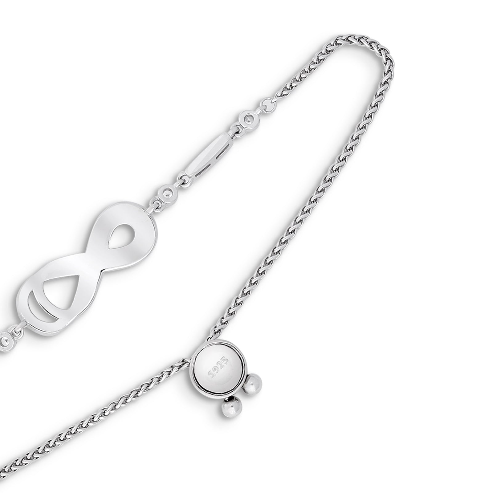 925 Sterling Silver Infinity Bracelet for Women - Tweov Jewels